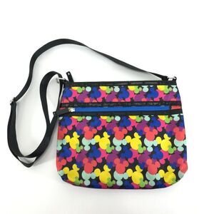 Disney Mickey Mouse Icons Crossbody Bag 12" x 10" Adjustable Disneyland Travel